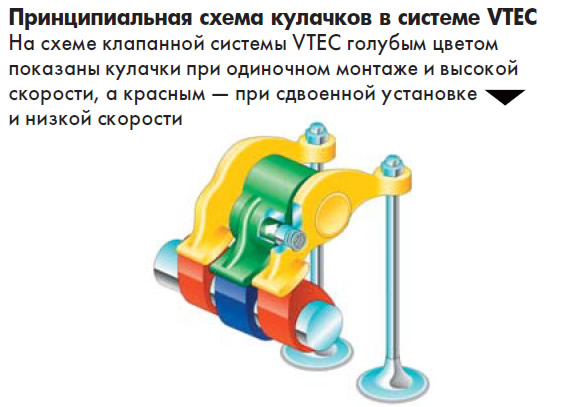 Схема системы VTEC